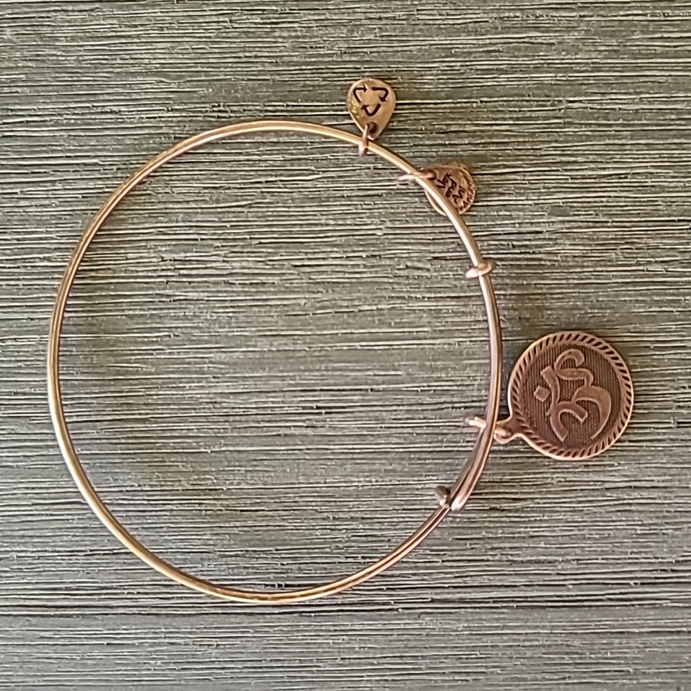 Alex & Ani 2011 Om Sign Copper Bracelet